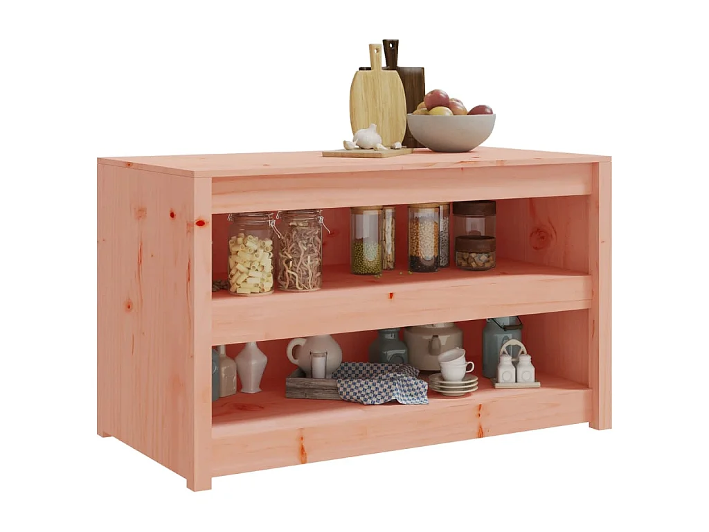 Armoire de cuisine d'extérieur MEPPEL 106x55x64 cm bois douglas