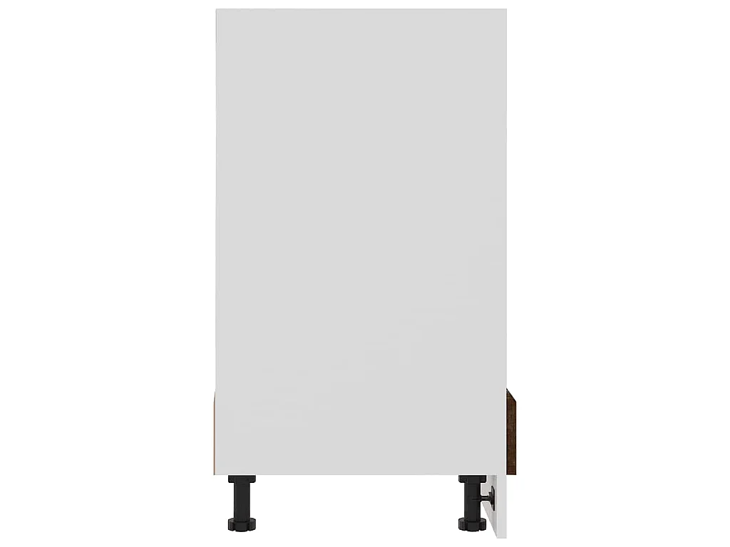 Ovenkast Lyon 60x46x81,5 cm bewerkt hout gerookt eikenkleurig