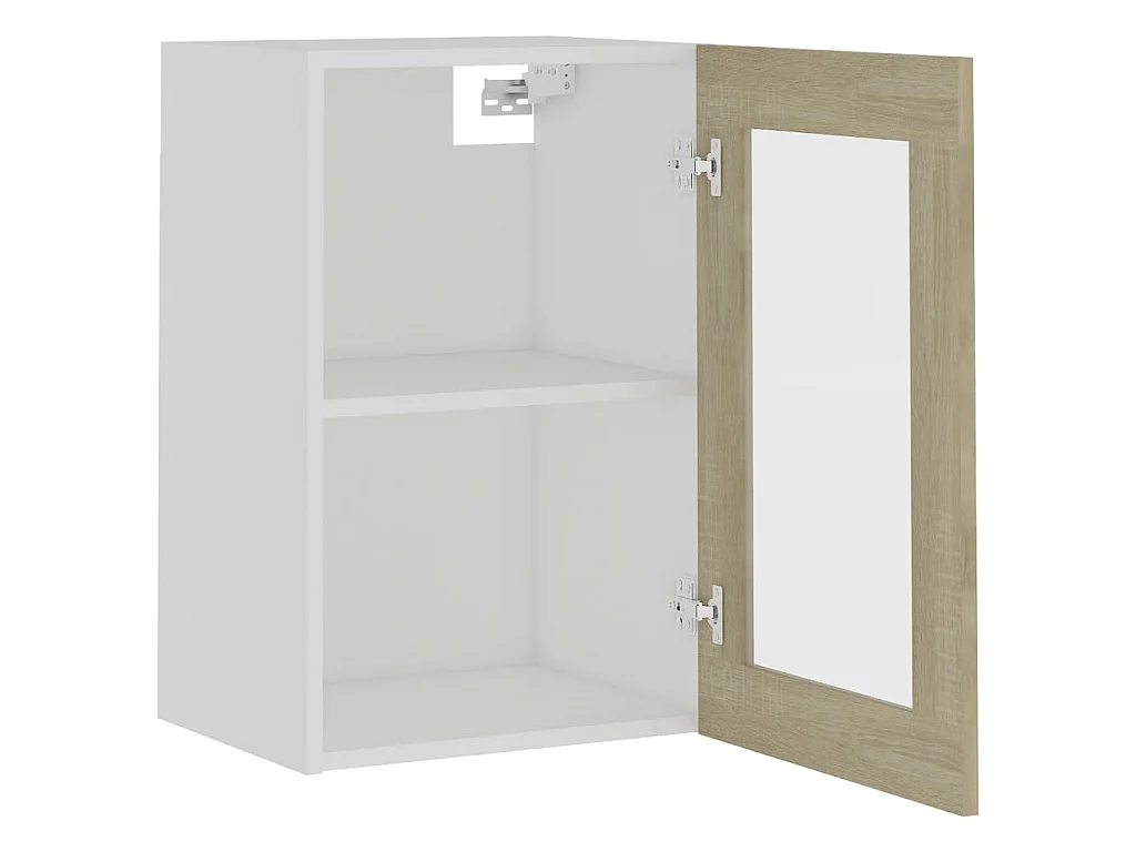 Vitrine suspendue "Lyon" Chêne Sonoma 40 x 31 x 60 cm Bois d'ingénierie