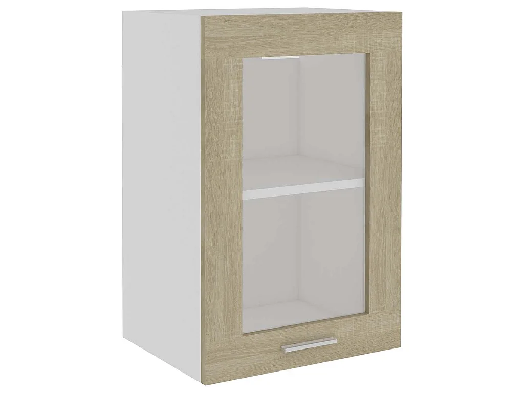 Vitrine suspendue "Lyon" Chêne Sonoma 40 x 31 x 60 cm Bois d'ingénierie