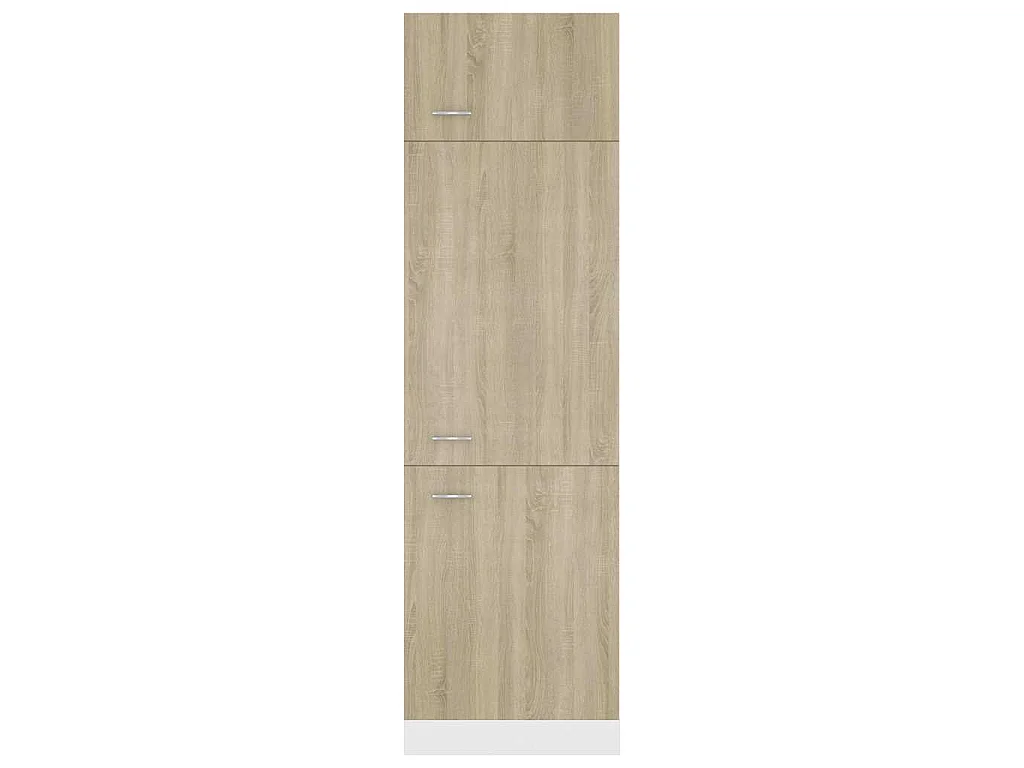 Armoire de réfrigérateur Chêne sonoma Bois d’ingénierie
