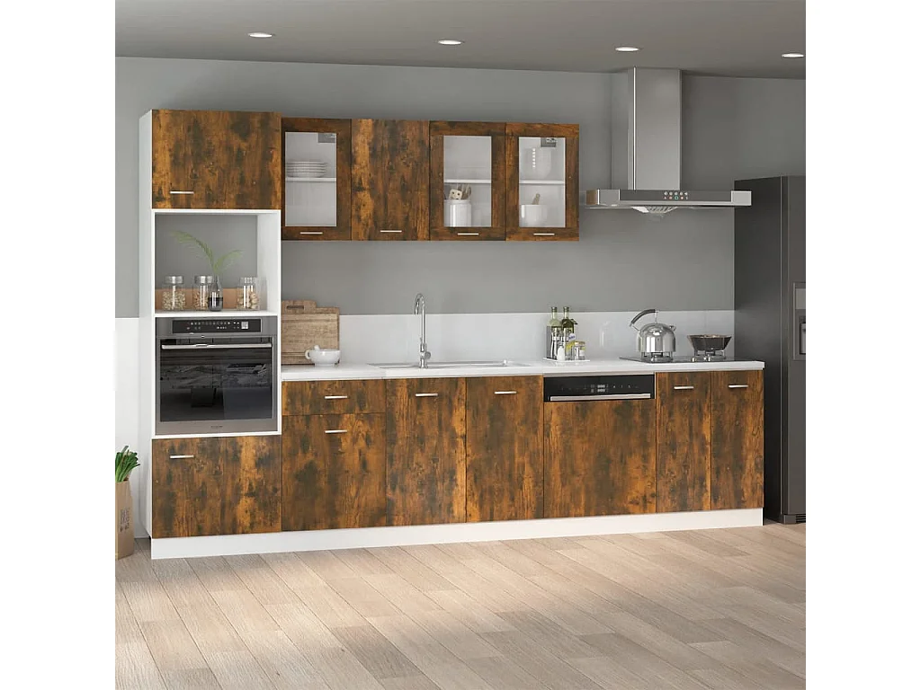 Mobile Sottolavello “Lyon” Rovere Fumo 80x46x81,5 cm