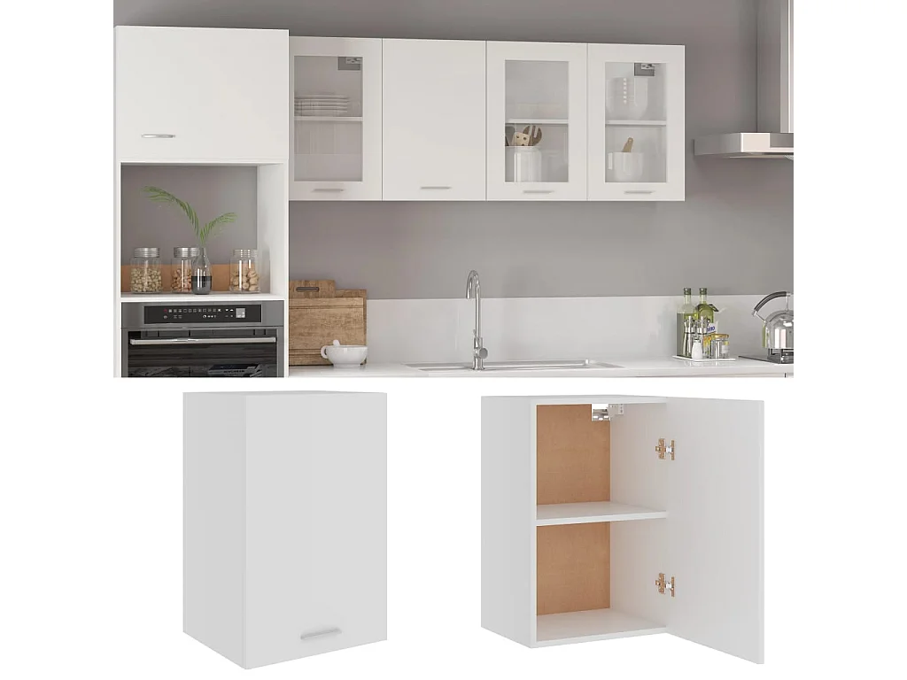 Armoire suspendue "Lyon" Blanc 39,5 x 31 x 60 cm Bois d'ingénierie