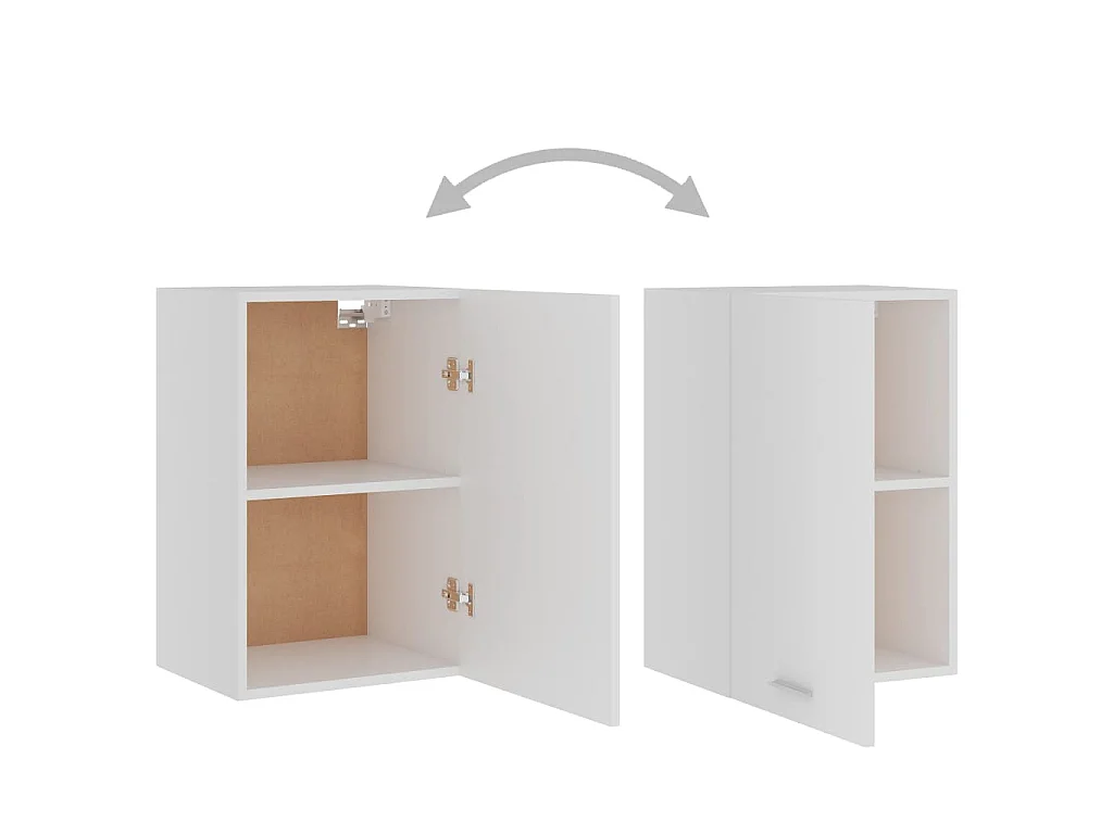 Armoire suspendue "Lyon" Blanc 39,5 x 31 x 60 cm Bois d'ingénierie