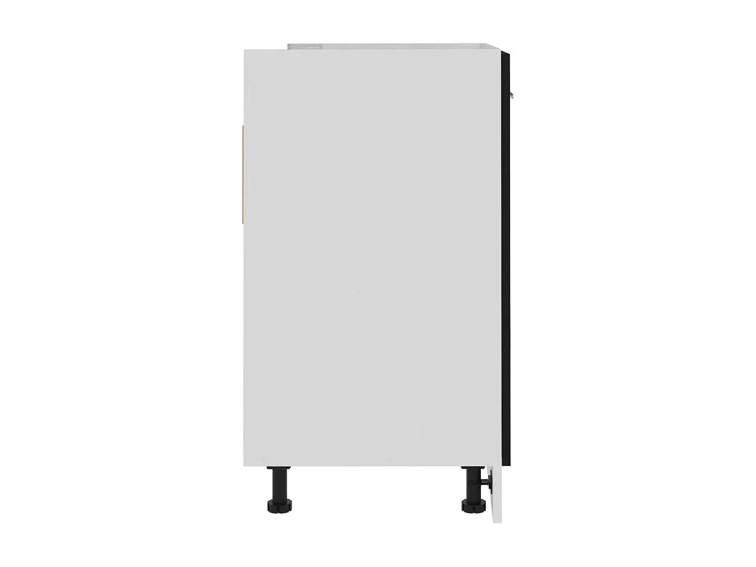 Spülenunterschrank Lyon Schwarz 80x46x81,5 cm Holzwerkstoff