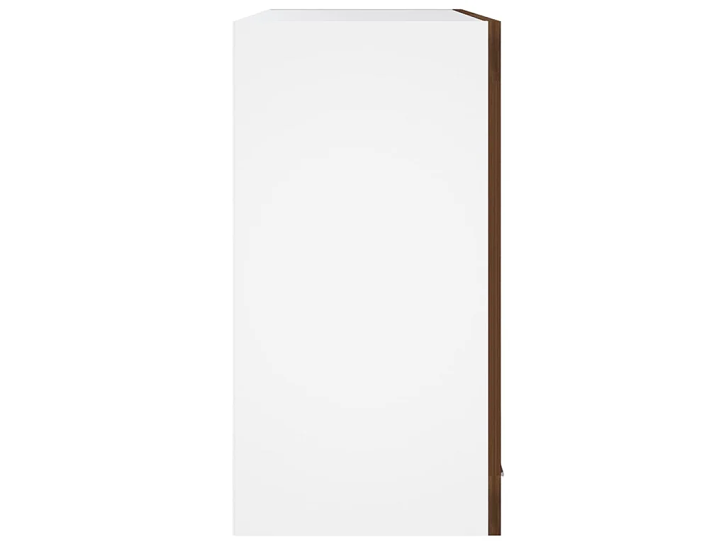 Vitrine suspendue "Lyon" Chêne brun 60 x 31 x 60 cm Bois d'ingénierie
