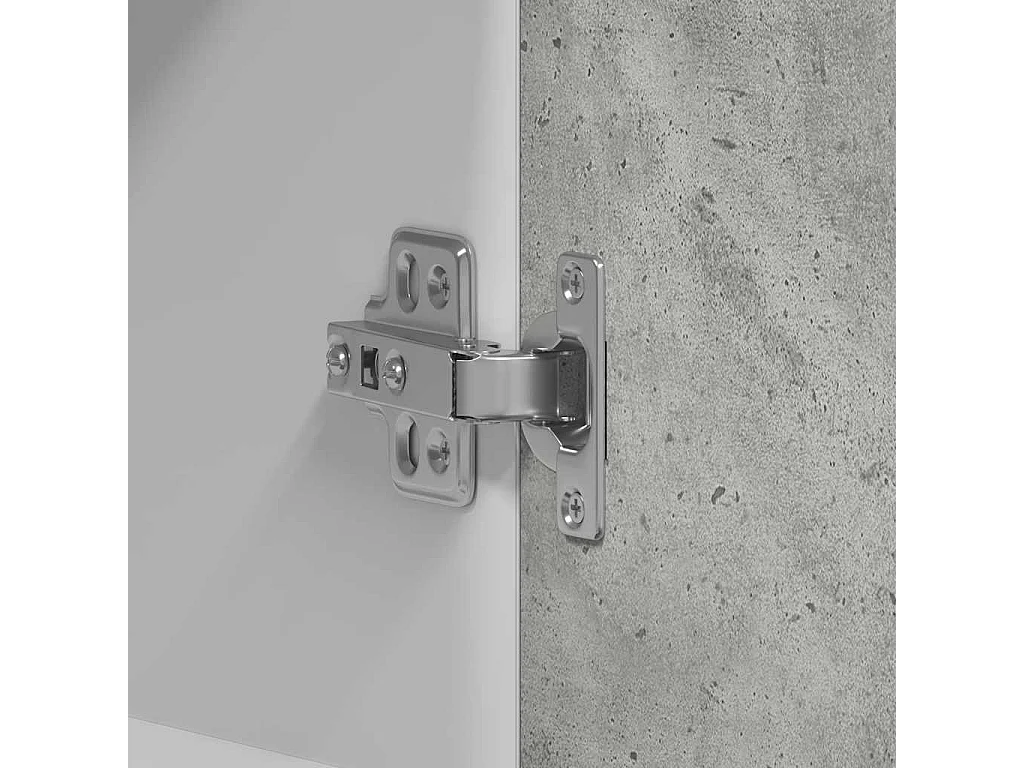 Armoire suspendue "Lyon" Gris béton 60 x 31 x 60 cm Bois d'ingénierie