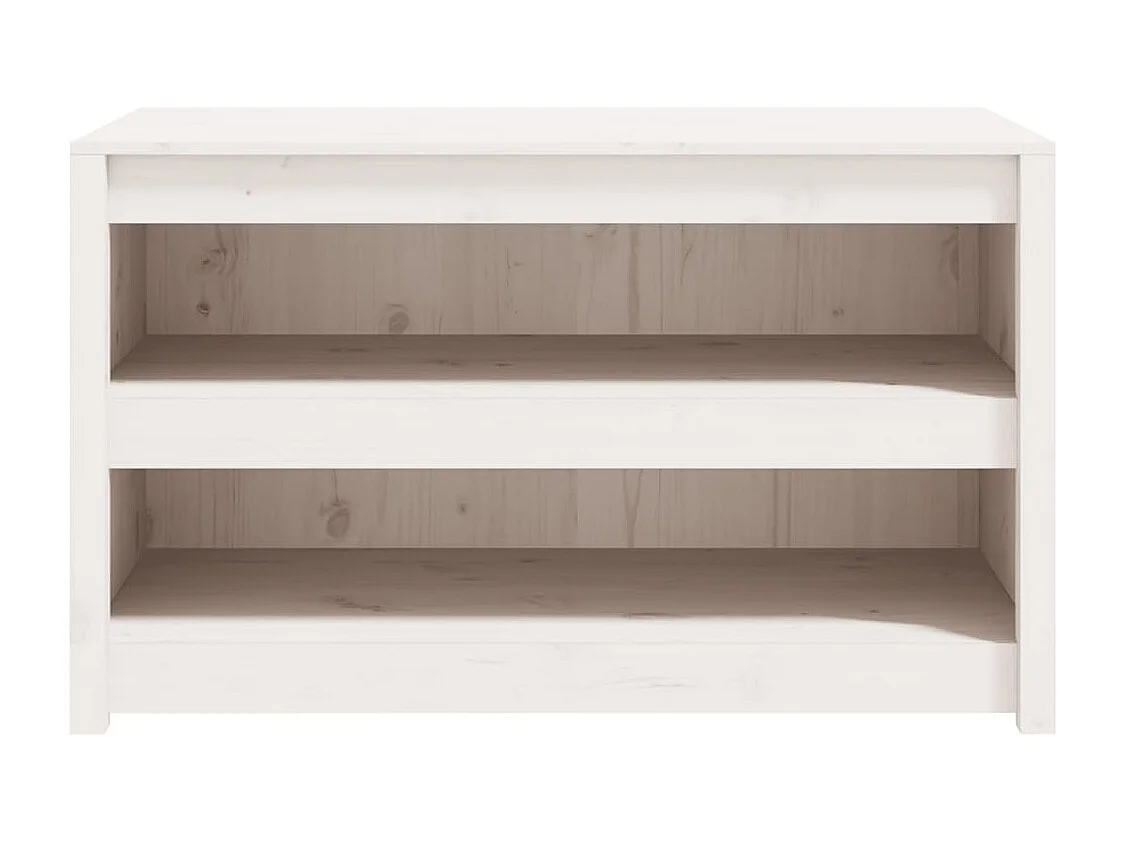 Keukenkast voor buiten 106x55x64 cm massief grenenhout wit