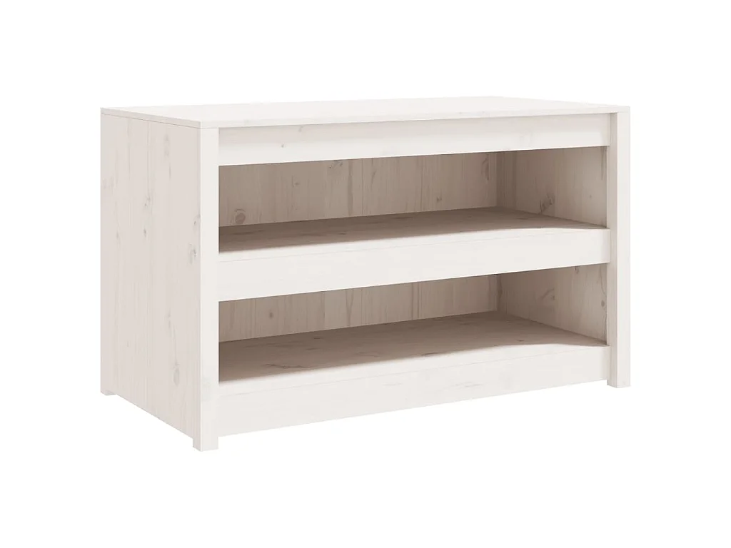 Armoire de cuisine d'extérieur MEPPEL blanc bois de pin massif