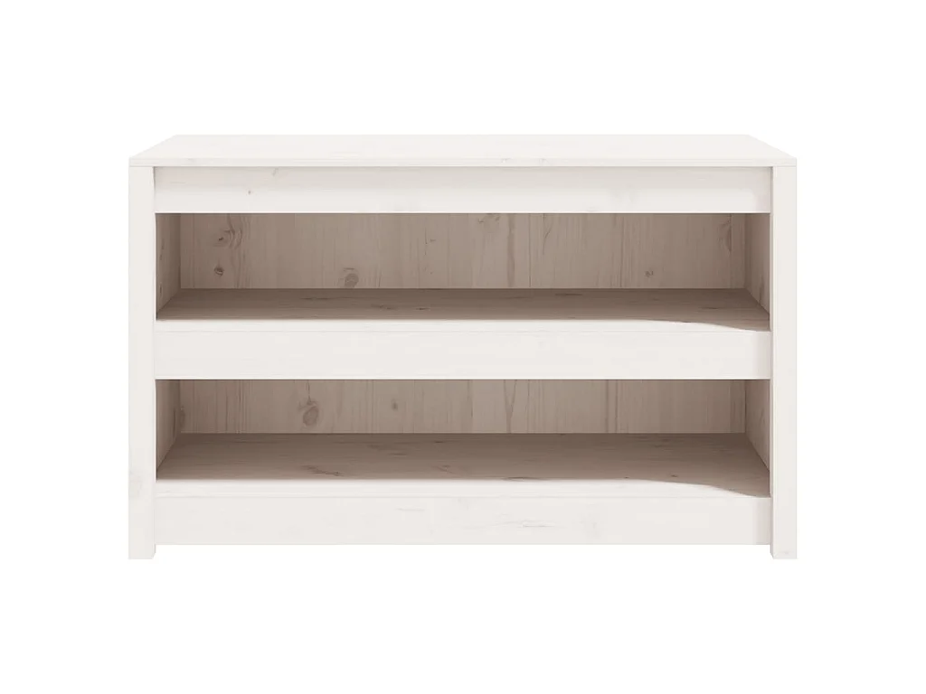 Armoire de cuisine d'extérieur MEPPEL blanc bois de pin massif