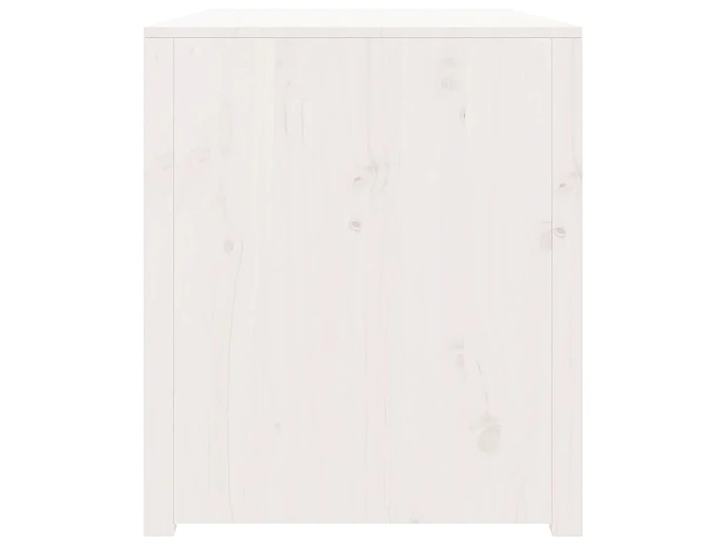 Armoire de cuisine d'extérieur MEPPEL blanc bois de pin massif