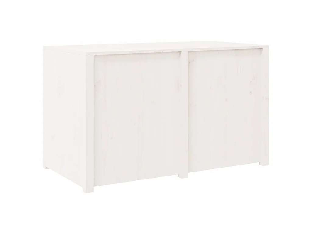 Armoire de cuisine d'extérieur MEPPEL blanc bois de pin massif