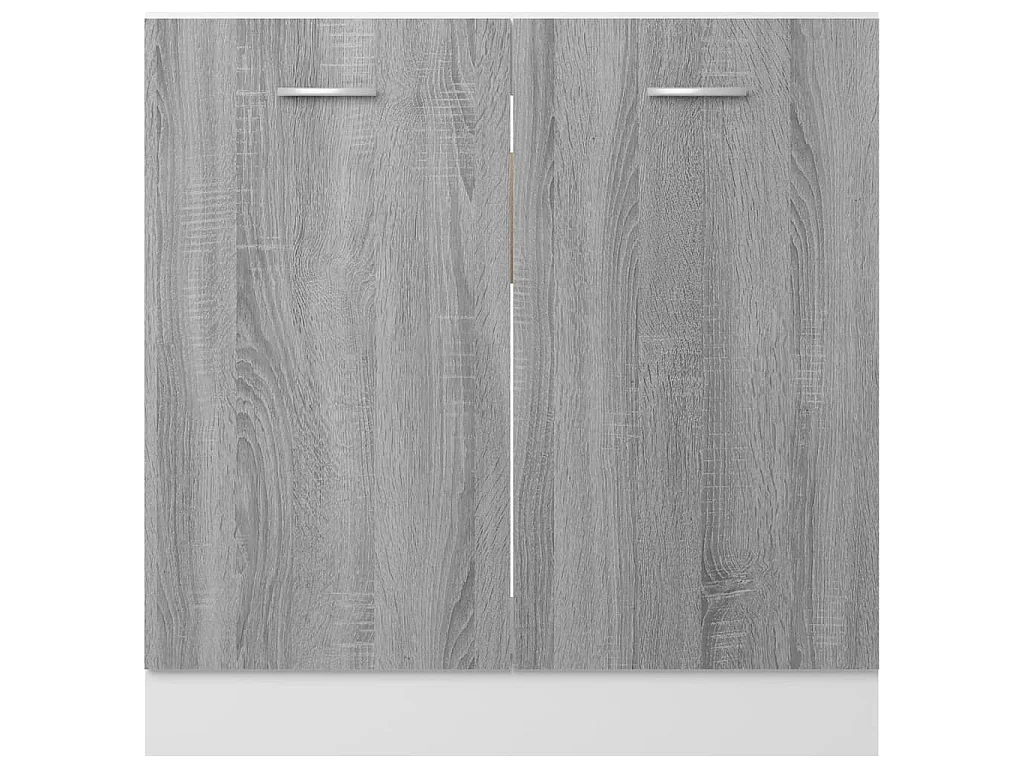 Mueble bajo fregadero "Lyon" gris Sonoma 80x46x81,5 cm madera de ingeniería