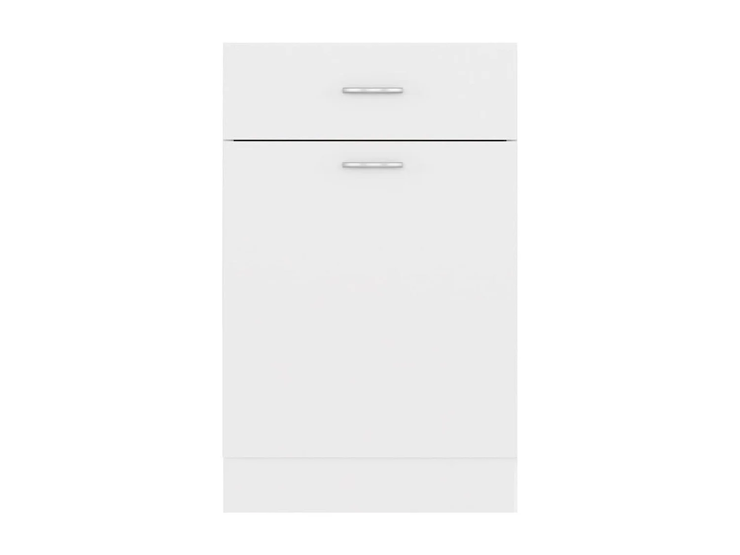 Schubunterschrank Lyon Weiß 50x46x81,5 cm Holzwerkstoff