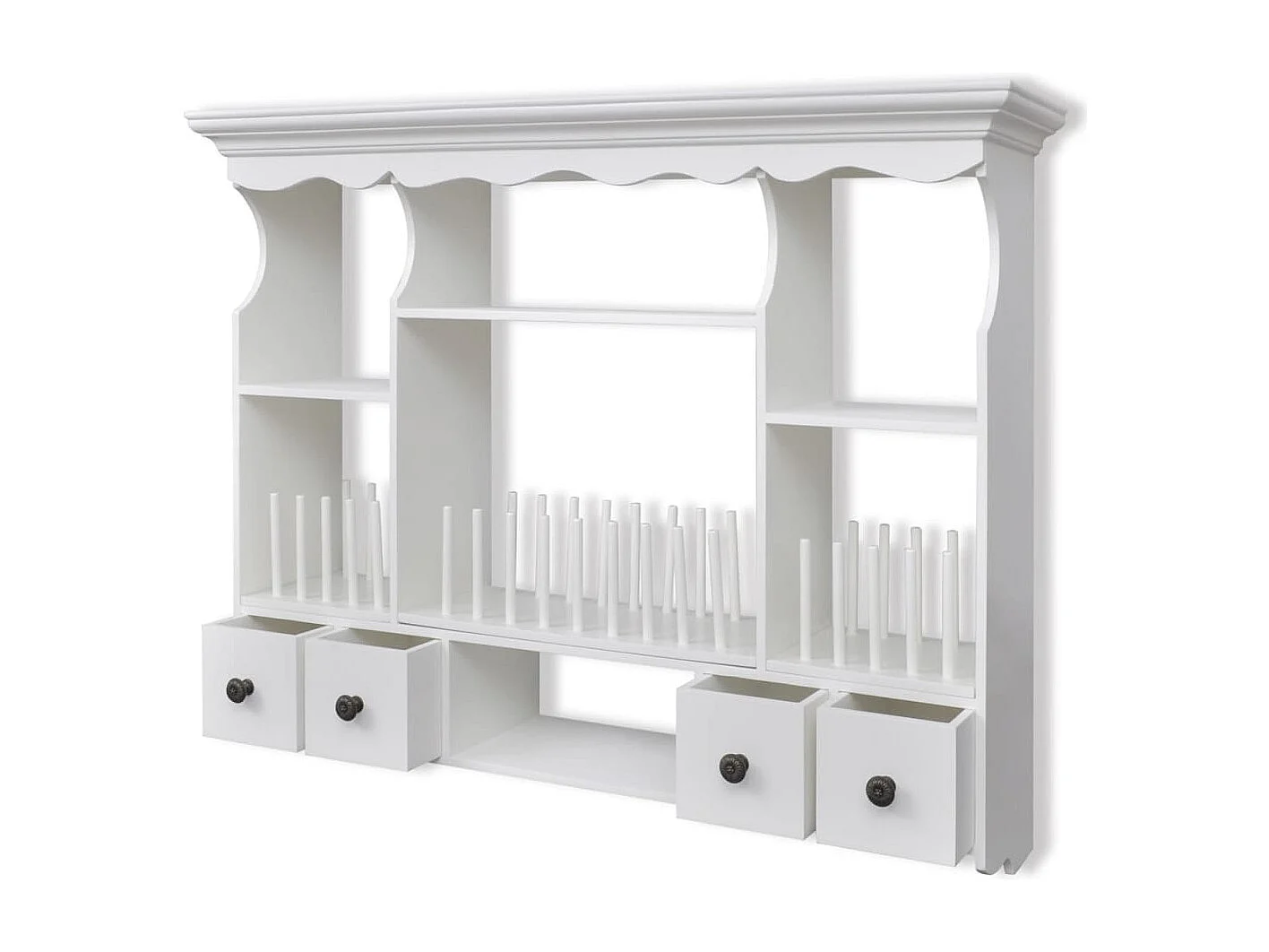 Pensile da Cucina in Legno Bianco