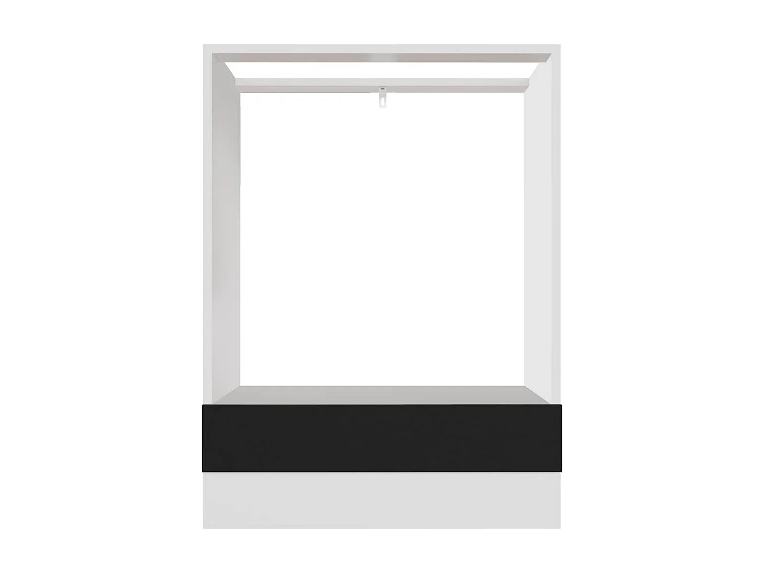 Armário para forno "Riga" 60x46x81,5 cm derivados madeira preto