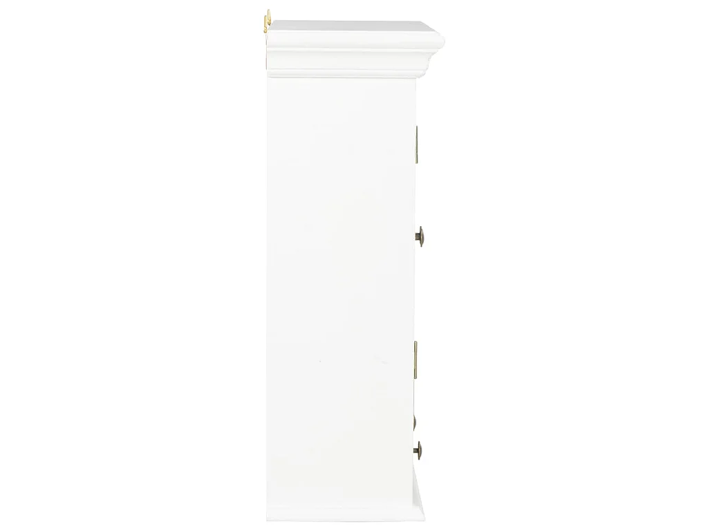 Wandkast 49x22x59 cm bewerkt hout wit