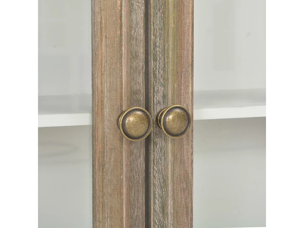 Wandkast 49x22x59 cm bewerkt hout wit