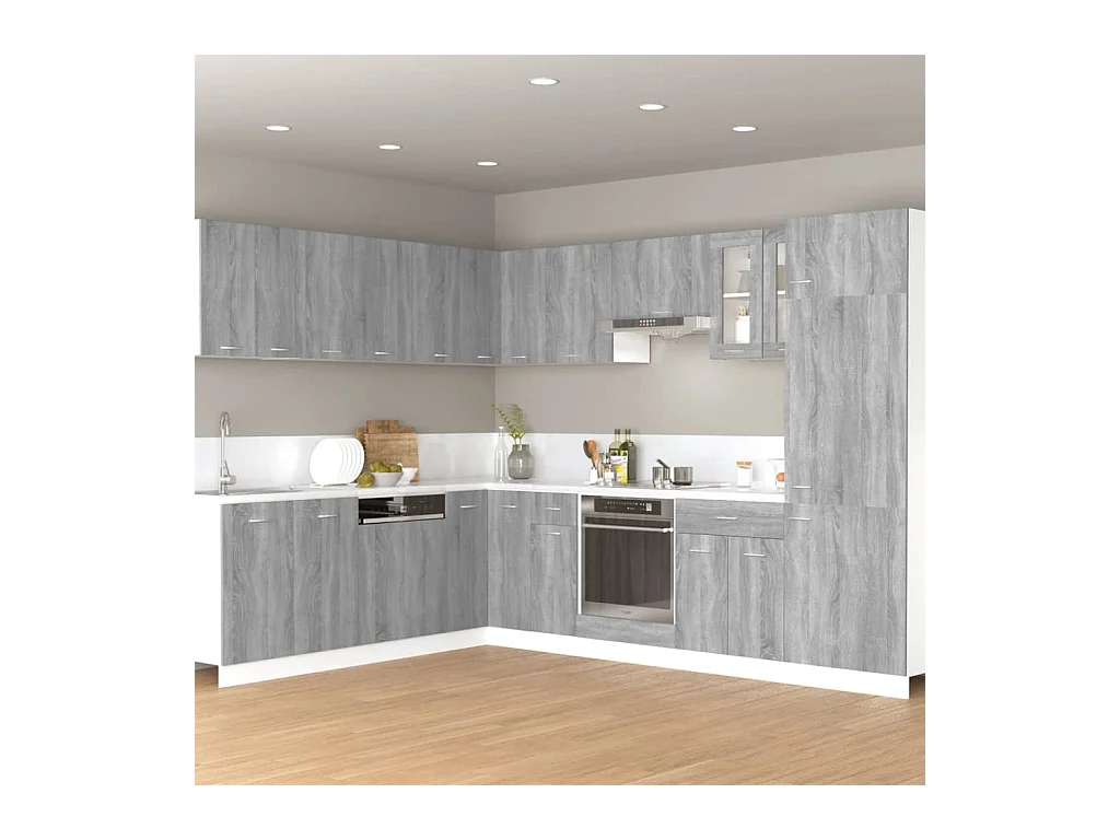 Armoire suspendue "Lyon" Gris Sonoma 60 x 31 x 40 cm Bois d'ingénierie
