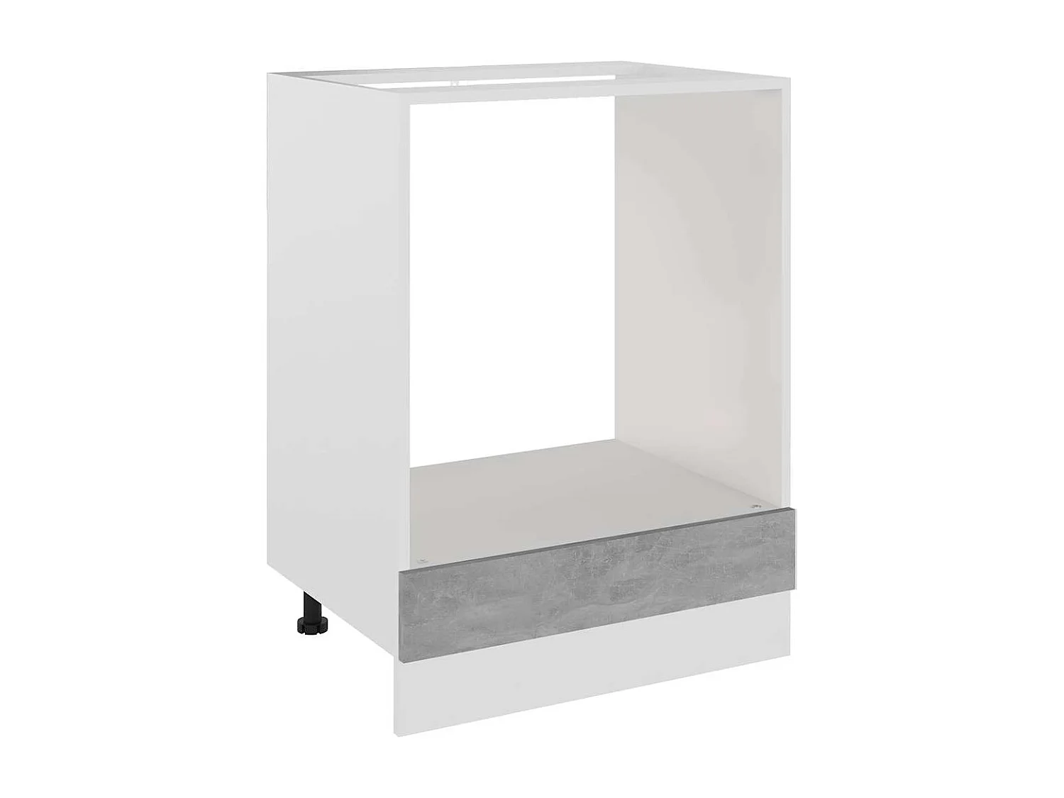 Meuble de four "Riga" Gris béton 60 x 46 x 81,5 cm Bois d'ingénierie