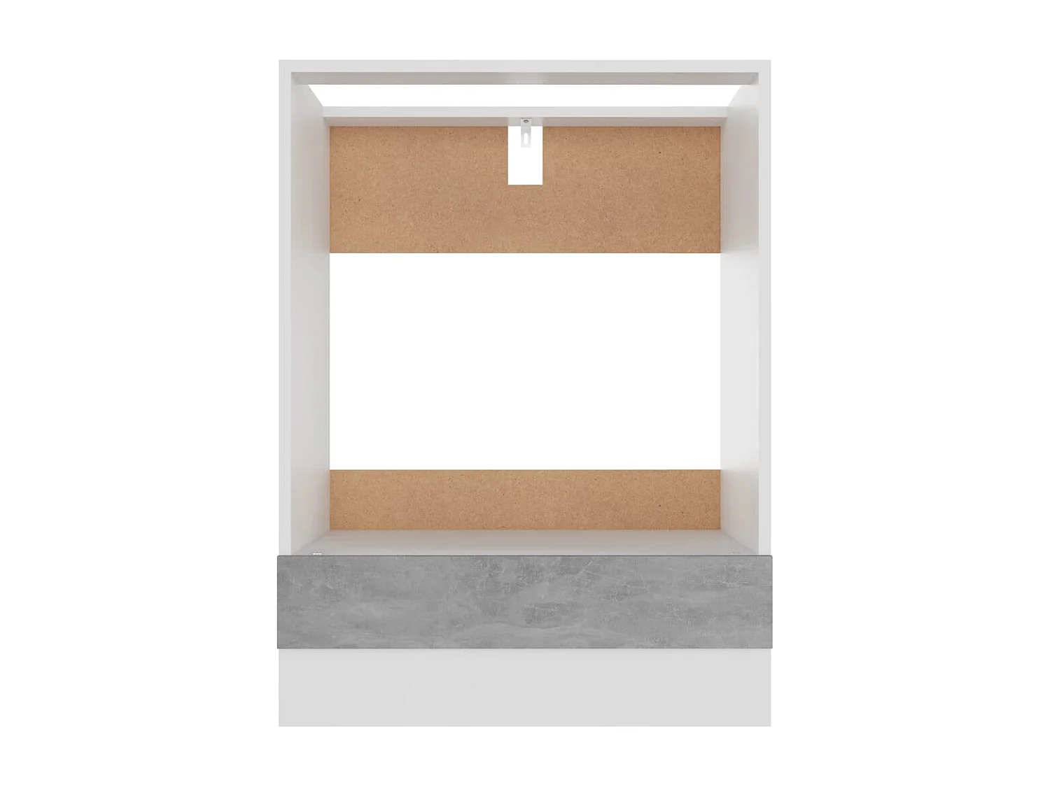 Meuble de four "Riga" Gris béton 60 x 46 x 81,5 cm Bois d'ingénierie