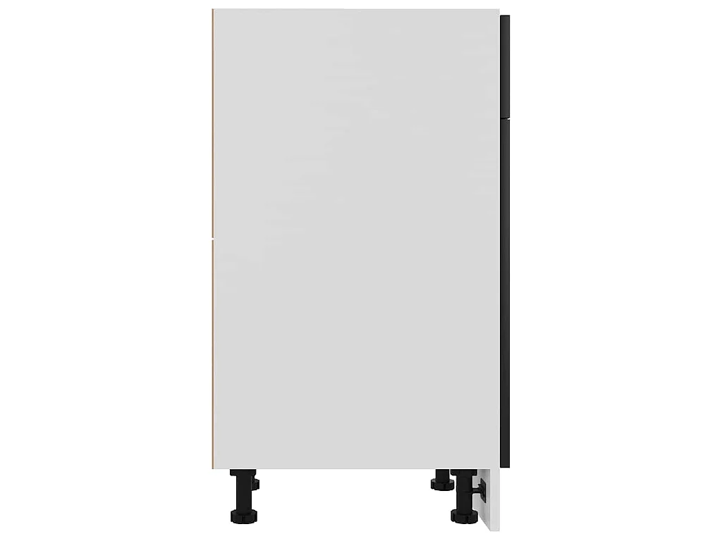 Cajón inferior "Lyon" negro, 40 x 46 x 81,5 cm, madera de ingeniería