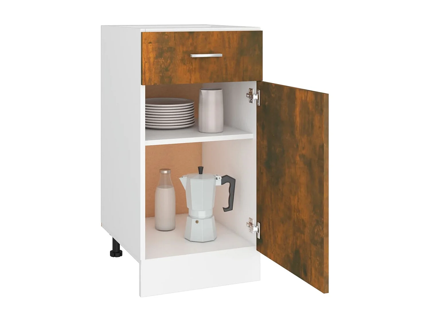 Unterschrank mit Schublade Lyon Räuchereiche 40x46x81,5 cm