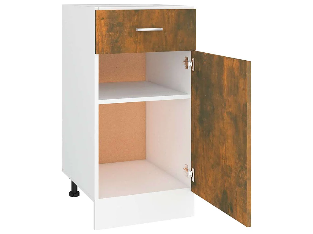 Armoire à tiroirs "Lyon" Chêne fumé 40 x 46 x 81,5 cm Bois d'ingénierie