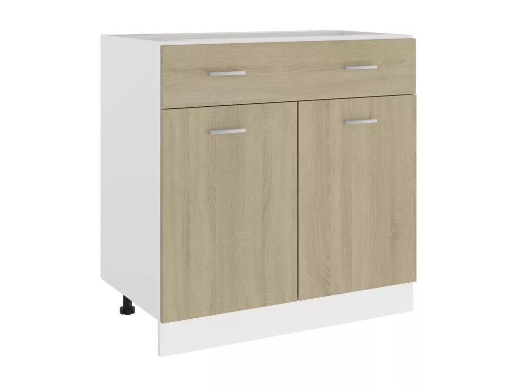 Kauf Unique Schubunterschrank Sonoma-Eiche 80x46x81,5 cm Holzwerkstoff