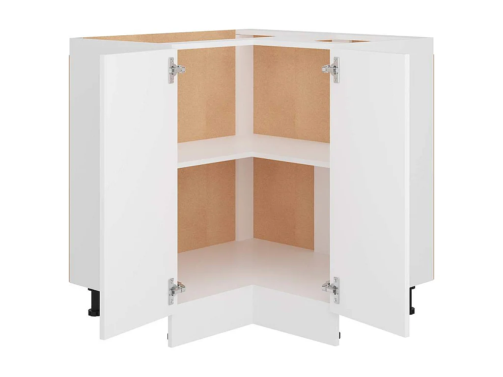 Armário inferior de canto “Lyon” 75,5x75,5x81,5cm branco