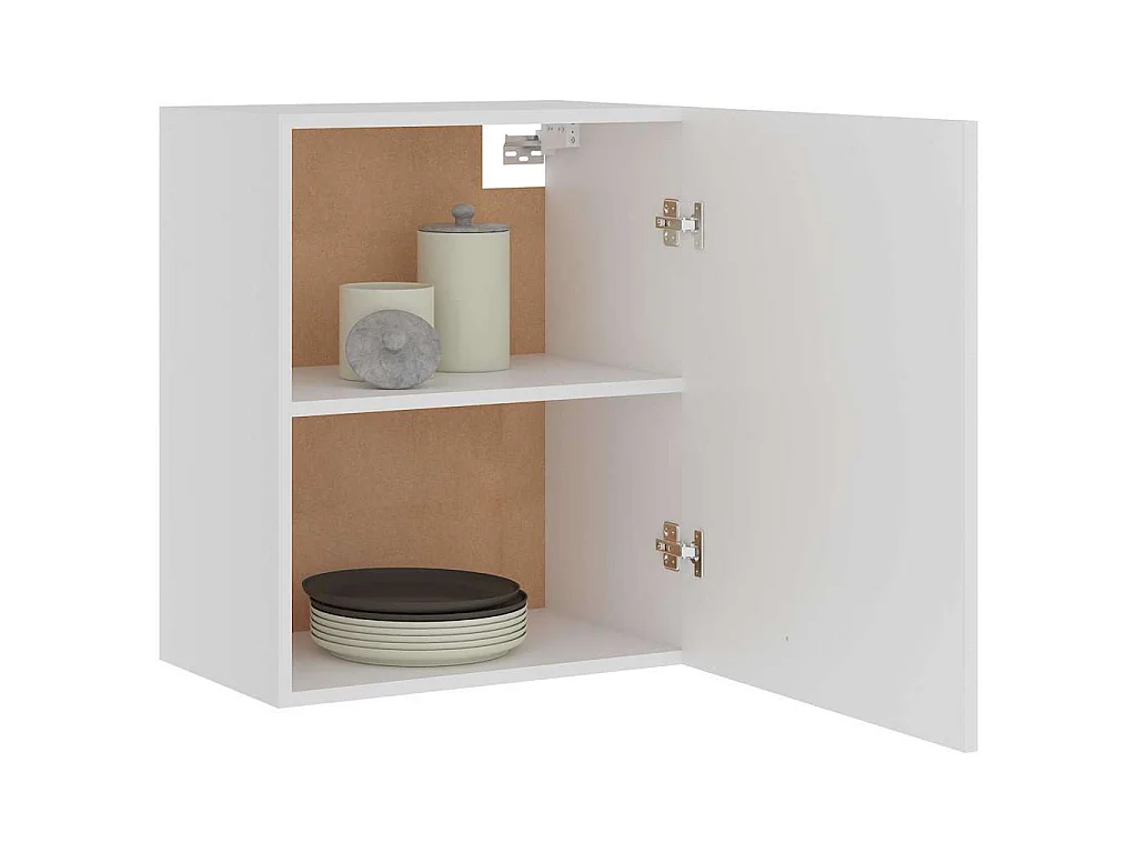 Bovenkasten 2 st Lyon 50x31x60 cm bewerkt hout wit
