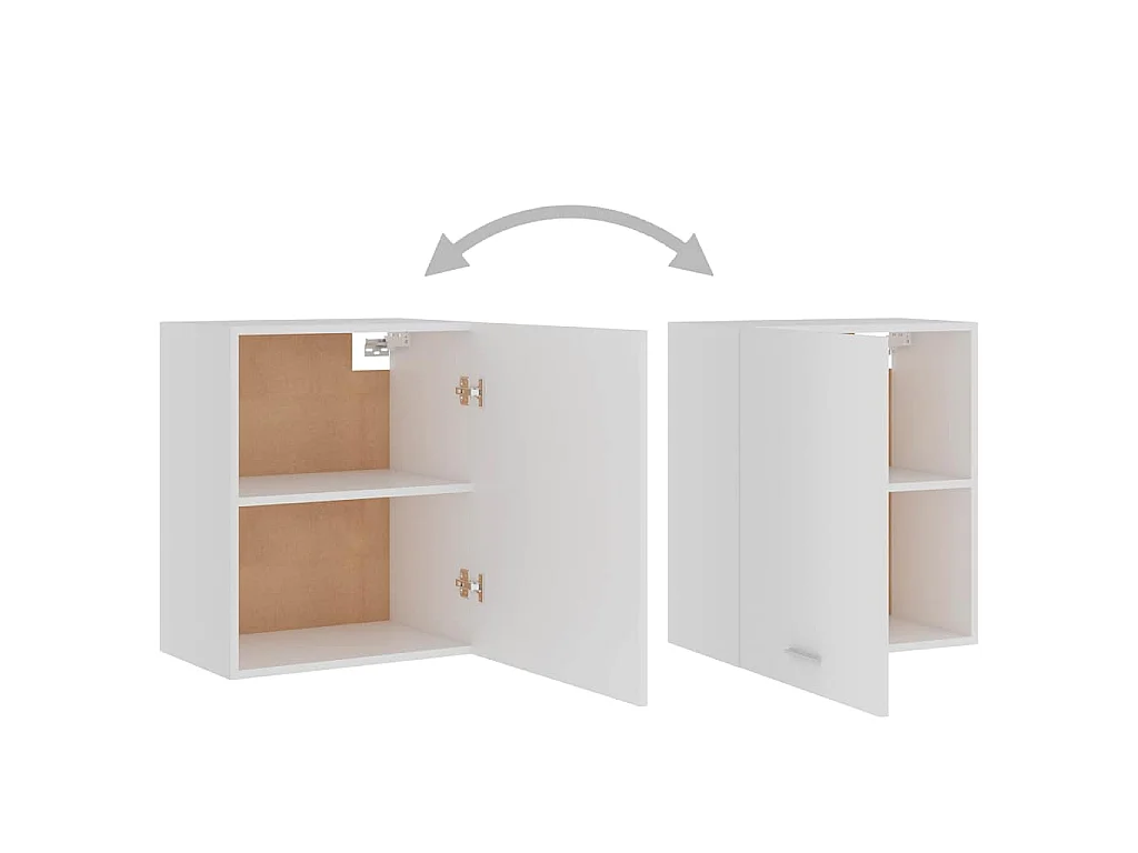 Bovenkasten 2 st Lyon 50x31x60 cm bewerkt hout wit