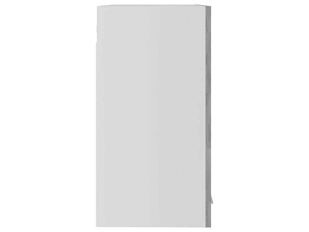 Vitrine suspendue Lyon gris béton 60x31x60 cm bois d'ingénierie