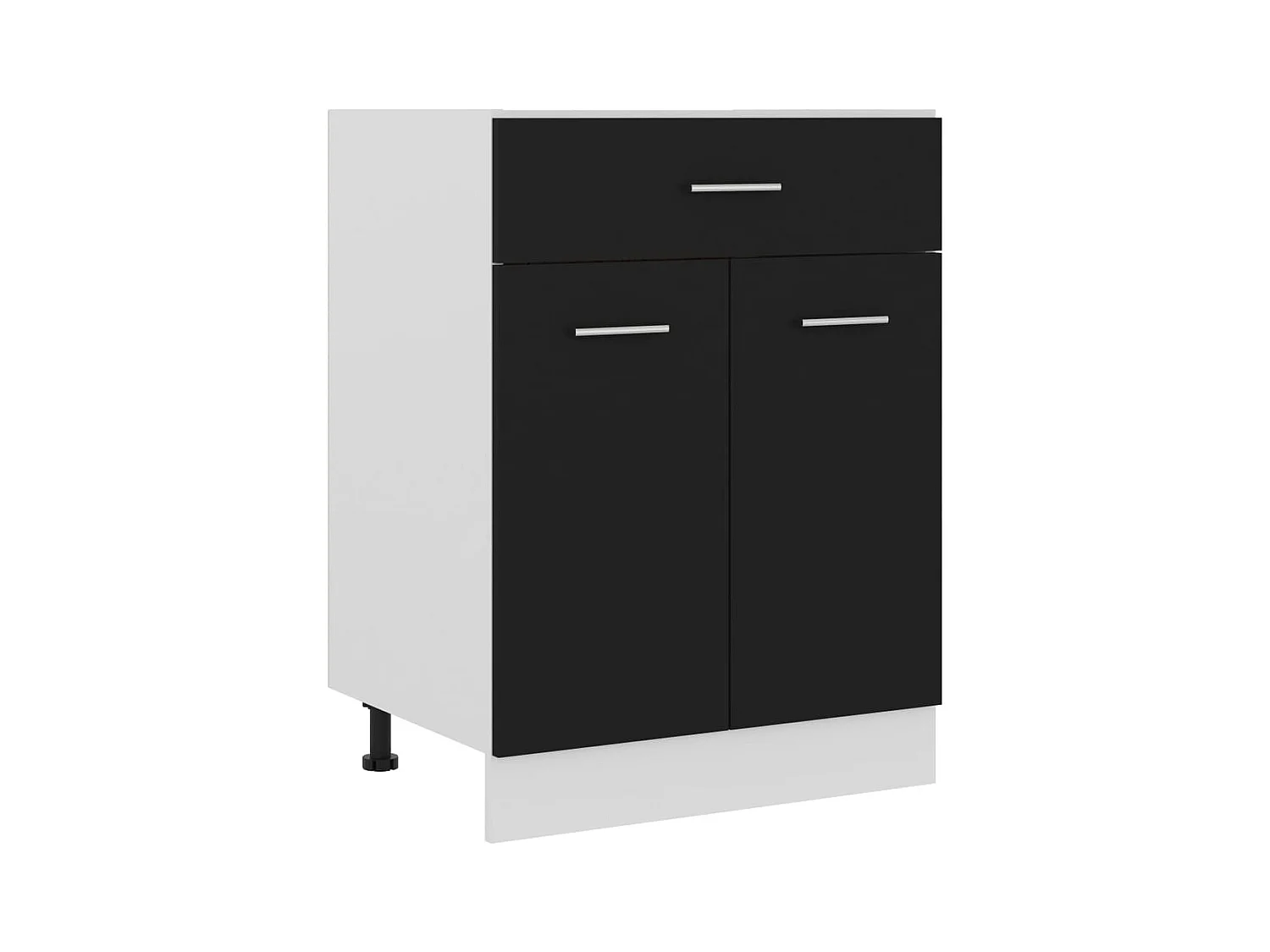 Armadio Inferiore con Cassetto “Lyon” Nero 60x46x81,5 cm
