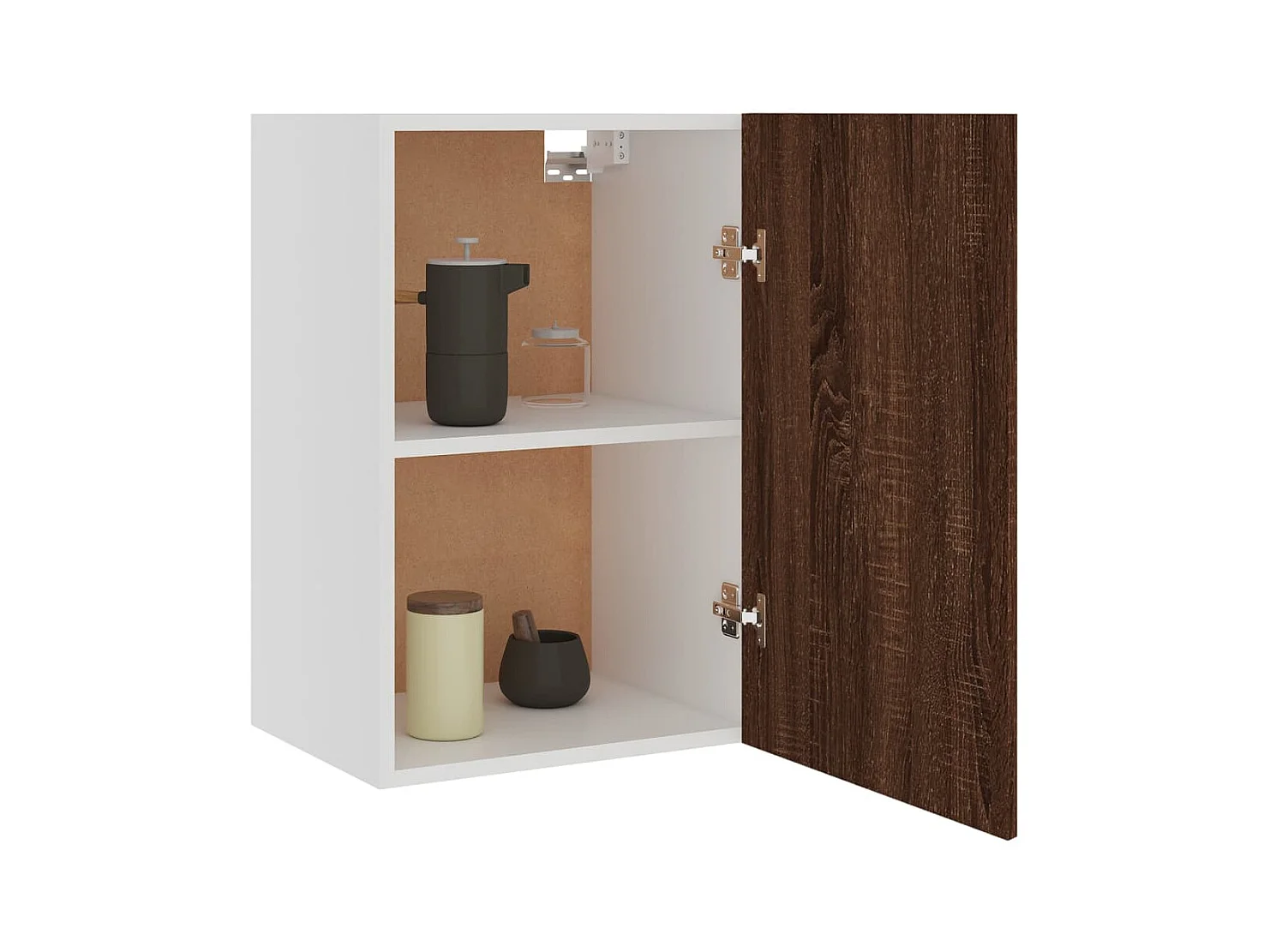 Hängeschrank Lyon Braun Eichen-Optik 39,5x31x60 cm Holzwerkstoff