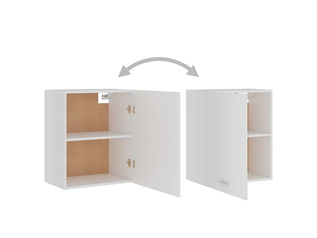 Armoire suspendue "Lyon" Blanc 50 x 31 x 60 cm Bois d'ingénierie