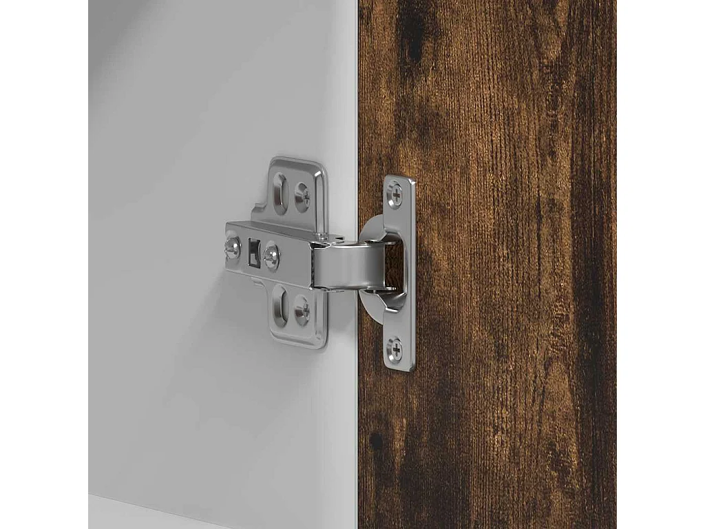 Wandkast hangend Lyon 60x31x60 cm bewerkt hout gerookt eikenkleurig