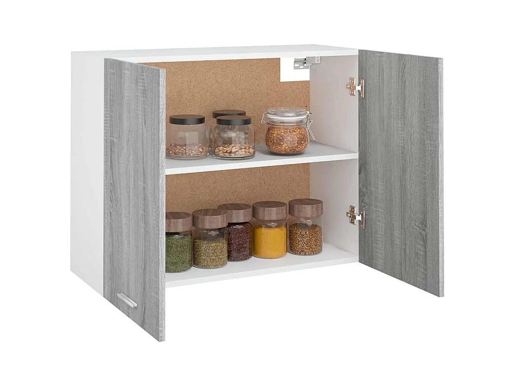Armoire suspendue "Lyon" Gris Sonoma 80 x 31 x 60 cm Bois d'ingénierie