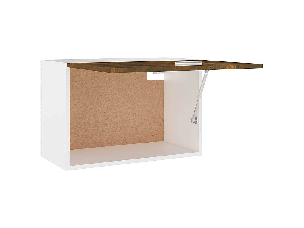Armoire suspendue "Lyon" Chêne fumé 60 x 31 x 40 cm Bois d'ingénierie
