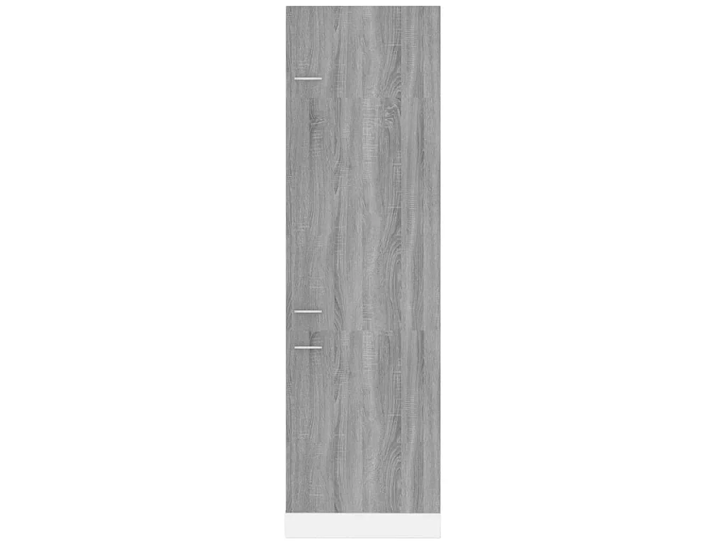Ombouwkast voor koelkast Lyon 60x57x207 cm bewerkt hout grijs sonoma eikenkleur