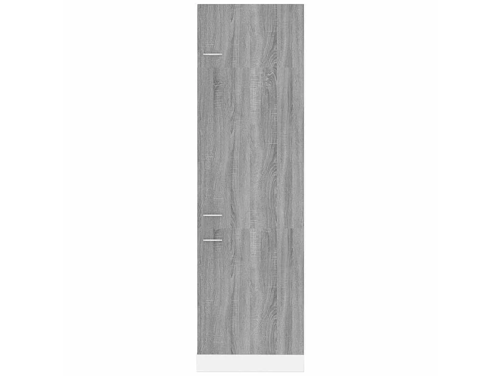 Armoire réfrigérée "Lyon" Gris Sonoma 60 x 57 x 207 cm Bois d'ingénierie