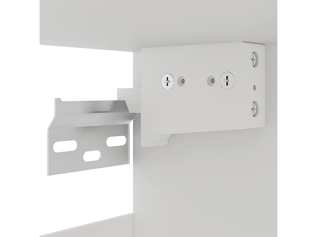 Vitrine suspendue "Lyon" Blanc 40 x 31 x 60 cm Bois d'ingénierie