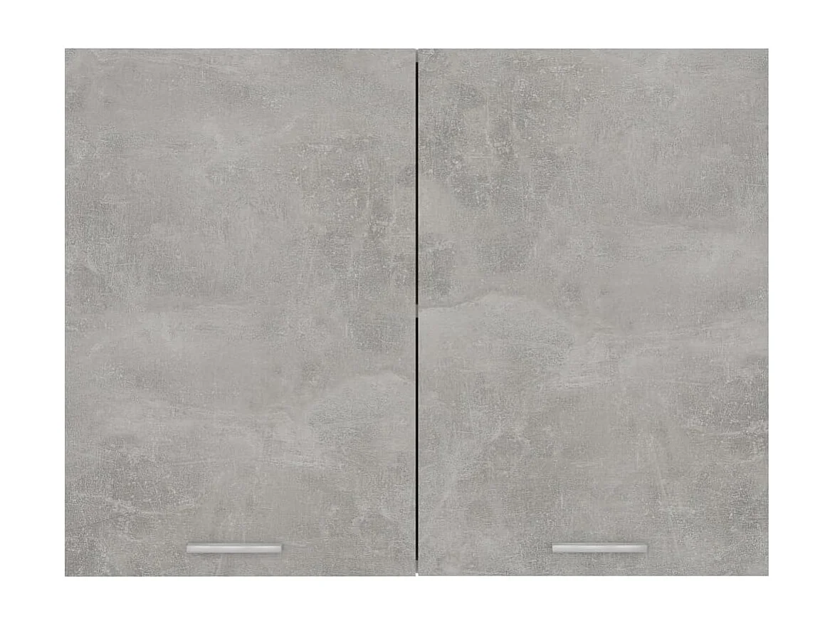 Armoire suspendue Gris béton 80x31x60 cm Bois d’ingénierie
