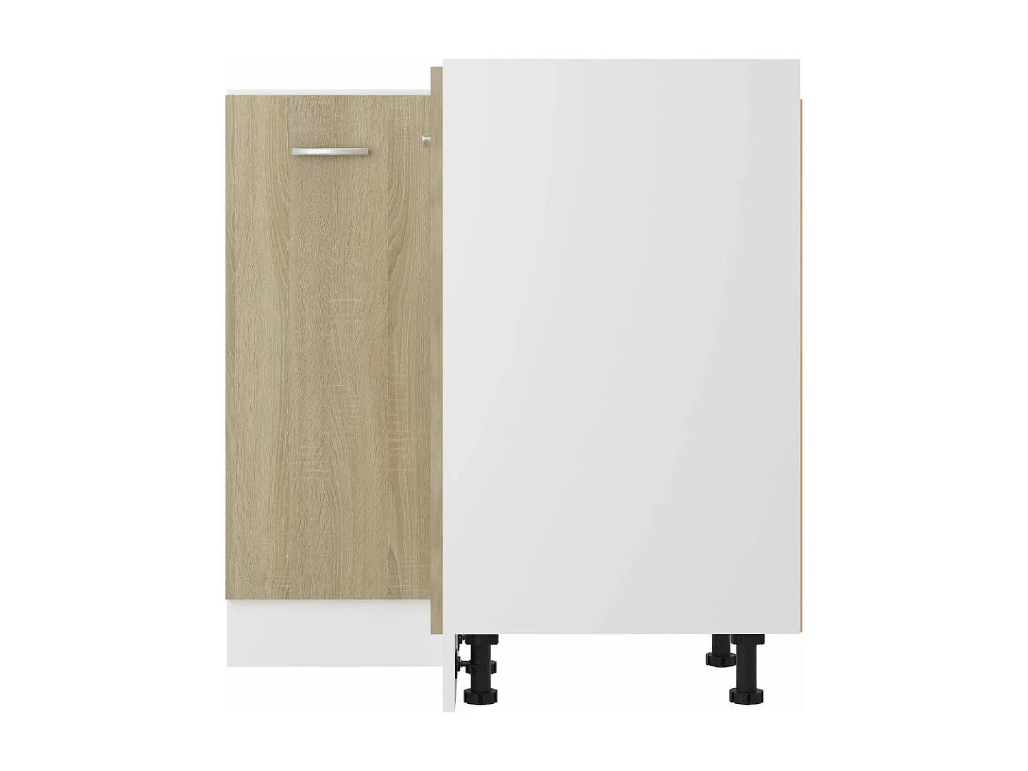 Armoire d'angle basse "Lyon" Chêne Sonoma 75,5 x 75,5 x 81,5 cm Bois d'ingénierie