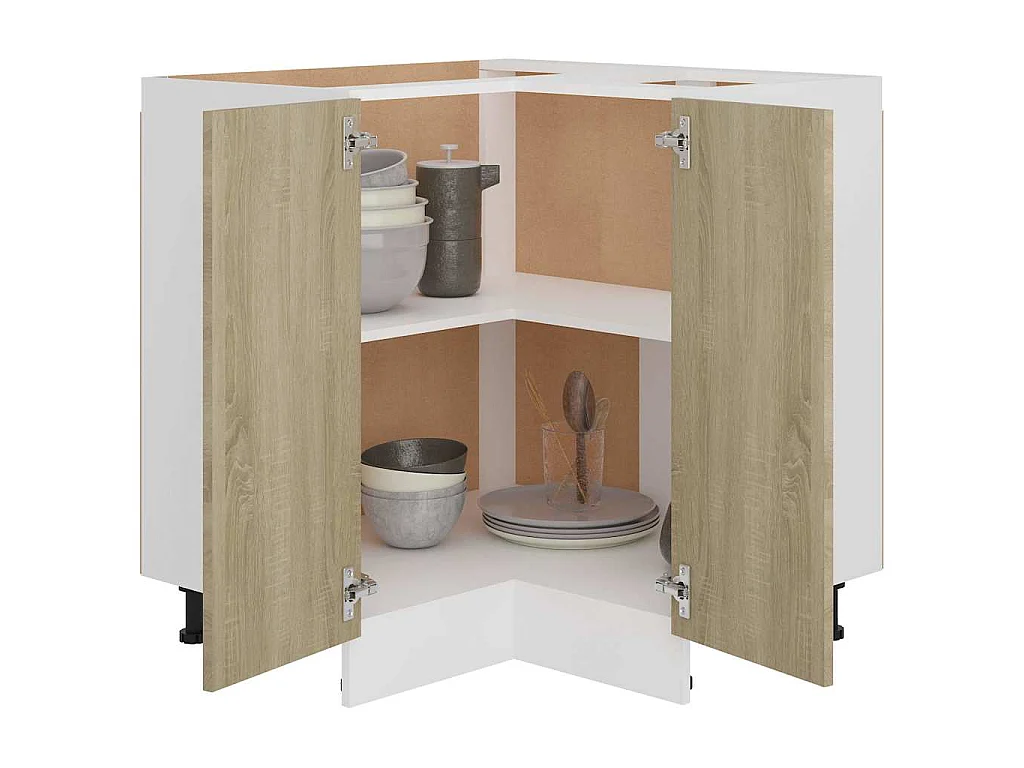 Hoekonderkast Lyon 75,5x75,5x81,5 cm sonoma eikenkleurig