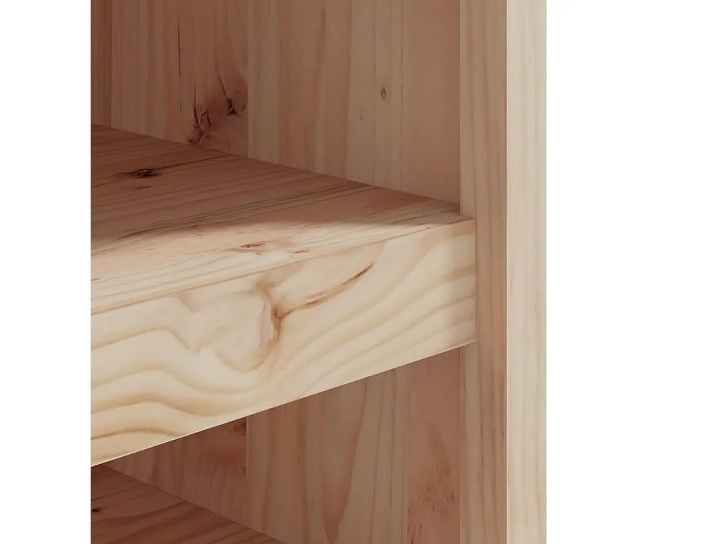 Armários de cozinha para exterior 2 pcs madeira de pinho maciça