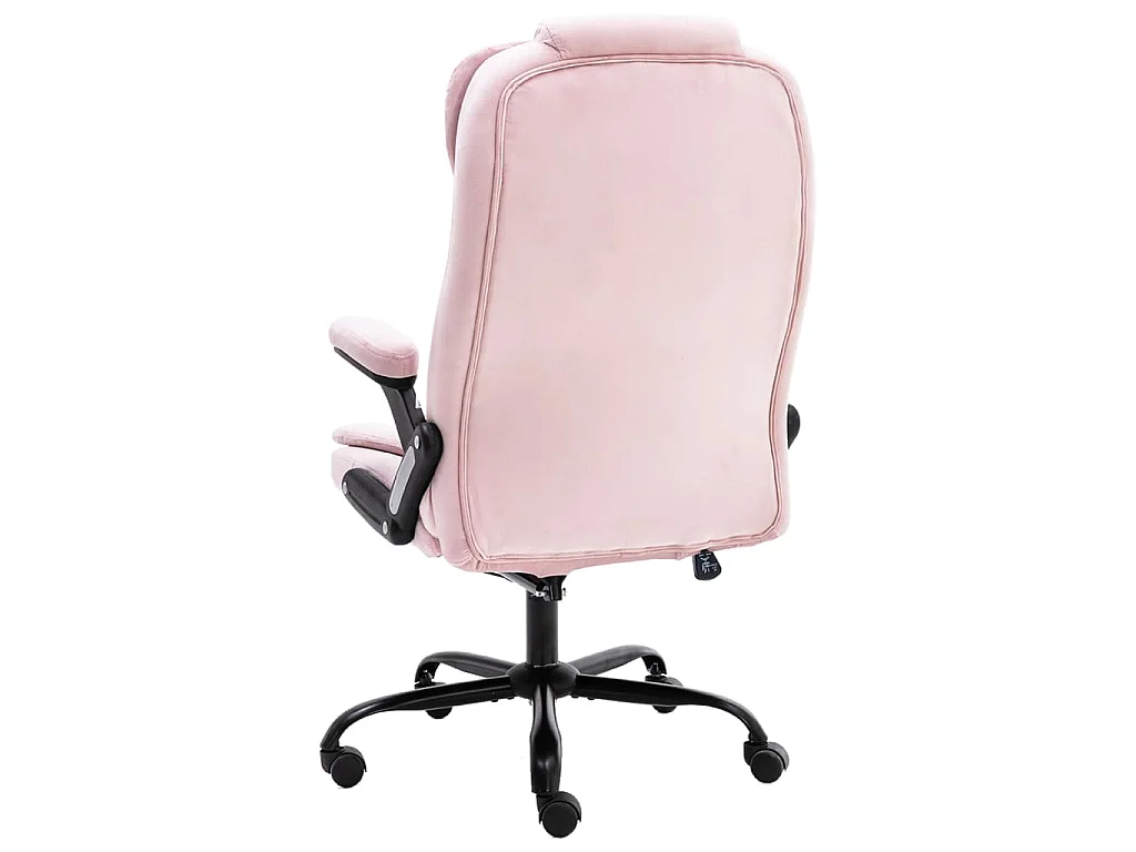 Cadeira de escritório veludo rosa
