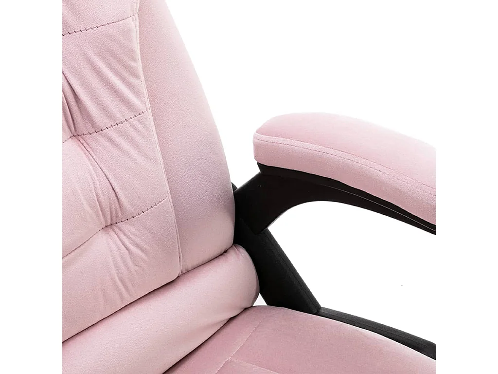 Cadeira de escritório veludo rosa