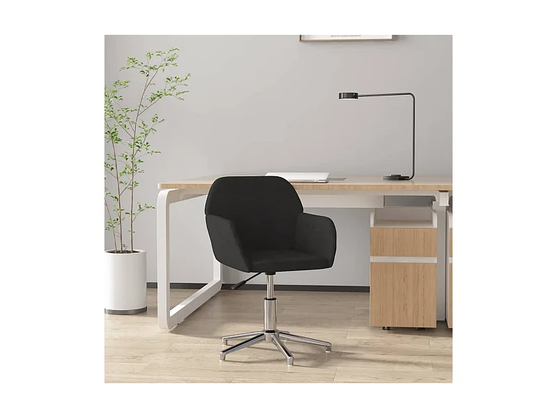 Bürostuhl Drehbar Schwarz Stoff