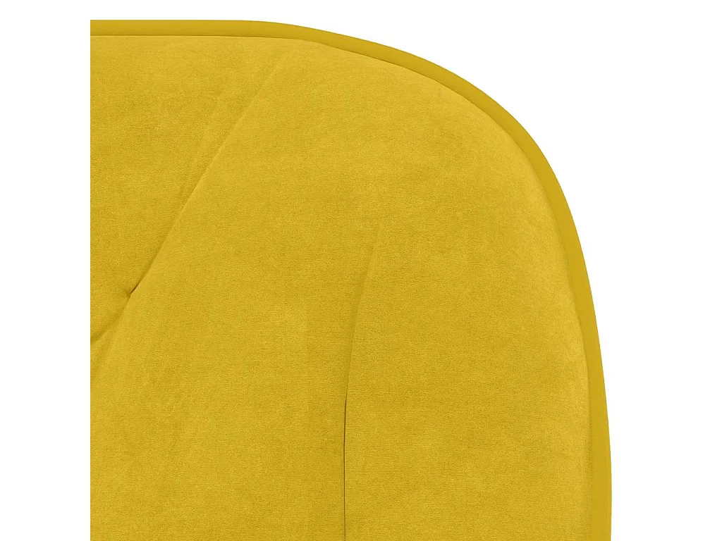 Chaise pivotante de bureau Jaune Velours